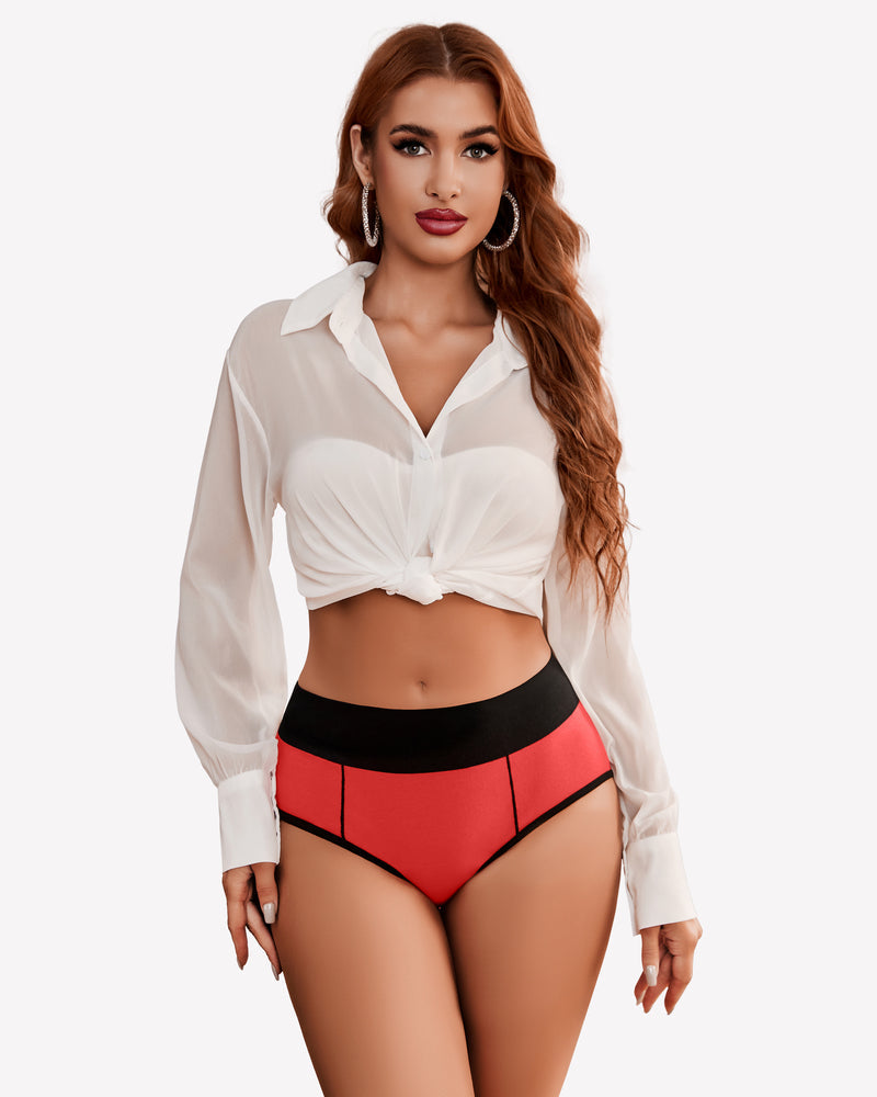 Cotton Hipster Panties High Waist Briefs