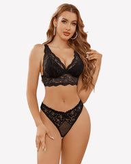 Mesh Lace Thongs Low Waist Panties