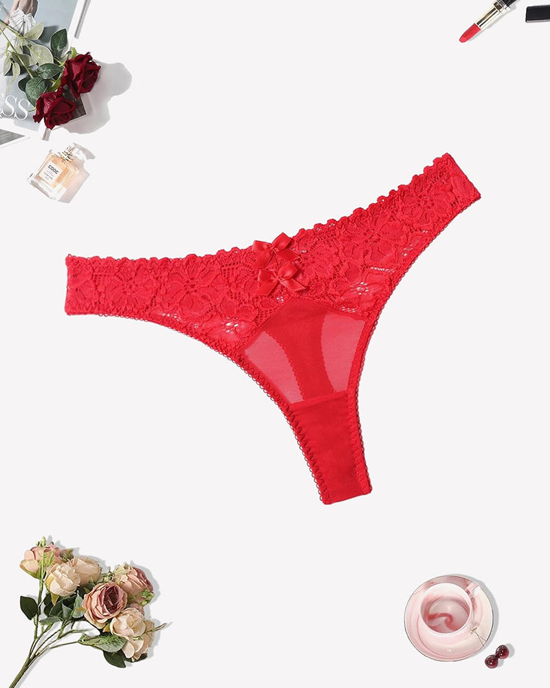 Lace Thongs Low Waist Cheeky Panties