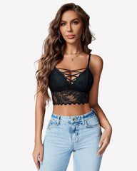 V Neck Lace Camisole Y2K Tank Top