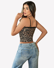Ruched Y2K Tank Top Mesh Crop Tops