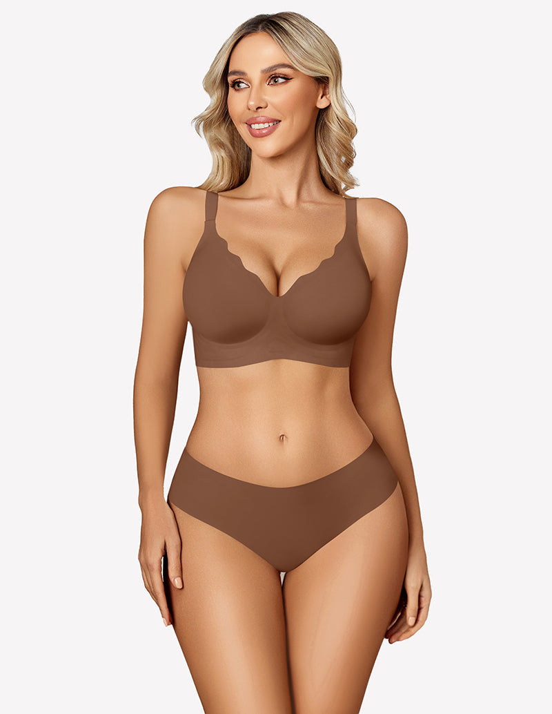 Seamless Bralettes Wireless Push Up Bra