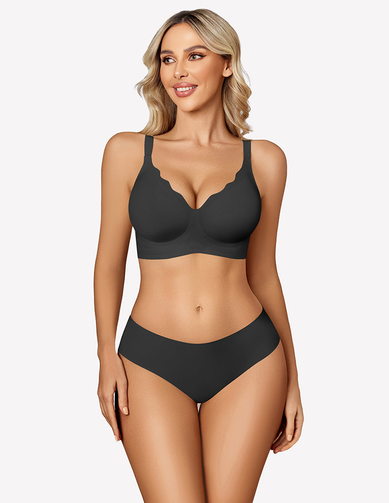 Seamless Bralettes Wireless Push Up Bra