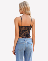 Lace Tops Going Out Cami Y2K Top