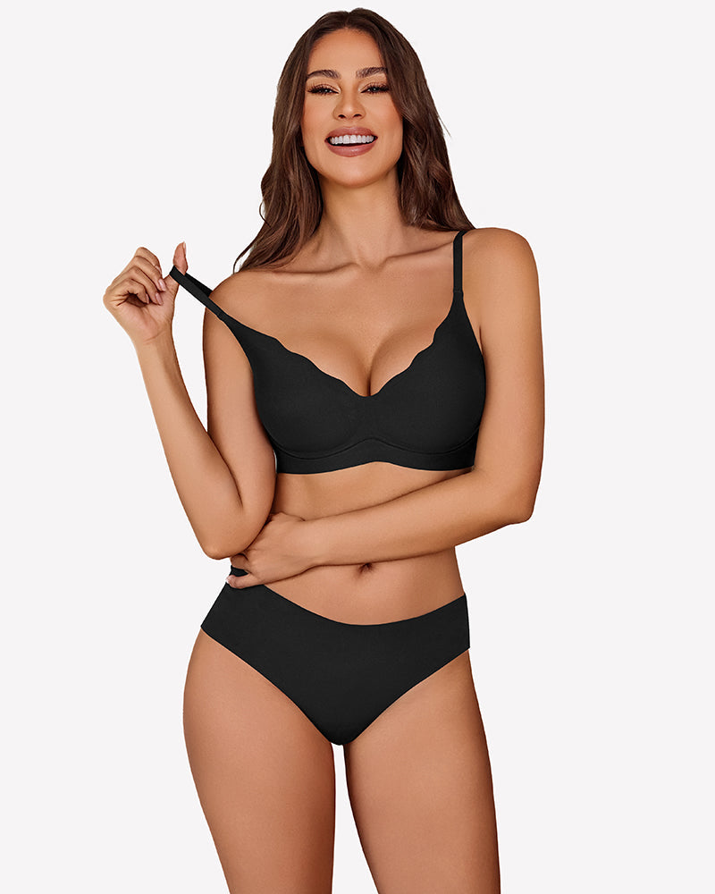 Seamless Push Up Wireless Full Bra