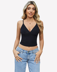 V Neck Spaghetti Strap Y2K Cami Tops