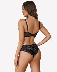 Unlined Mesh Full Coverage Bras