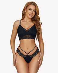 Lace Bikini Panties V Shape Waistband Thongs
