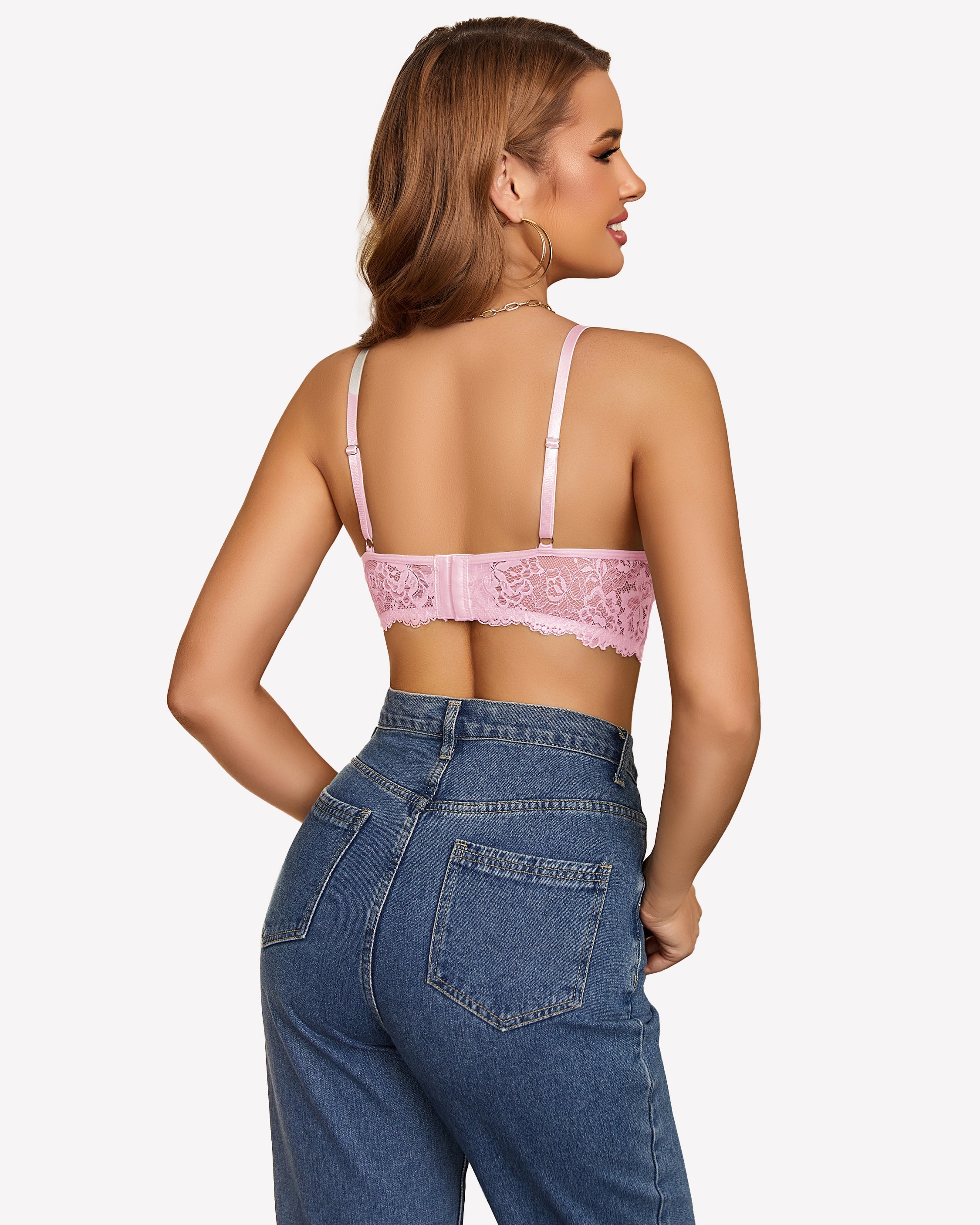 Lace Camisole Y2K Tank Top Wireless Bra