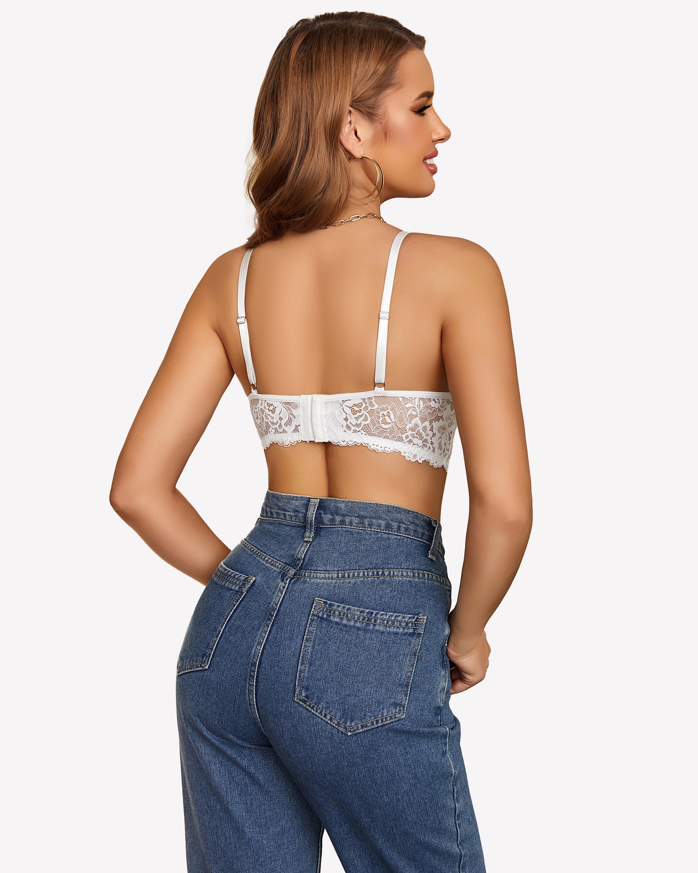 Lace Camisole Y2K Tank Top Wireless Bra