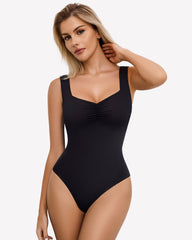 Sweetheart Neck Ruched Bodysuit
