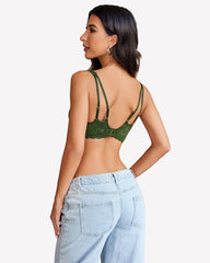 Lace Bralette V Neck Criss Cross Bras