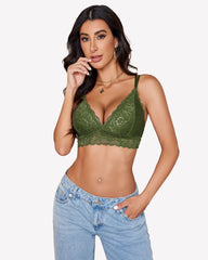 FLace Bralettes Deep V Sexy Bras
