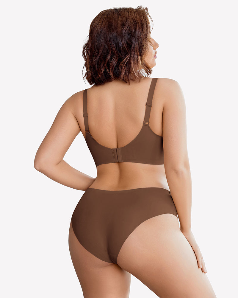Lace Full Coverage Wireless Padded Seamless Bra