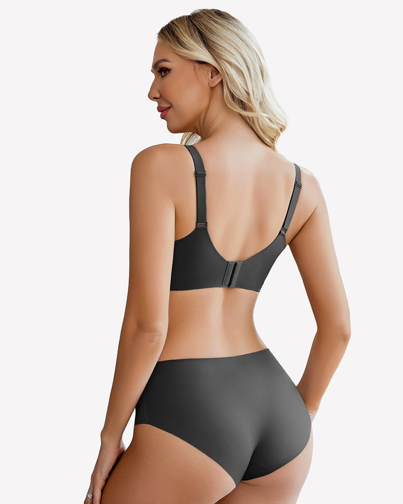 Lace Full Coverage Wireless Padded Seamless Bra