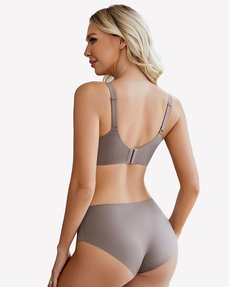 Lace Full Coverage Wireless Padded Seamless Bra