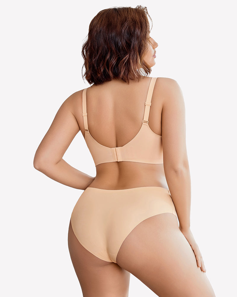 Lace Full Coverage Wireless Padded Seamless Bra