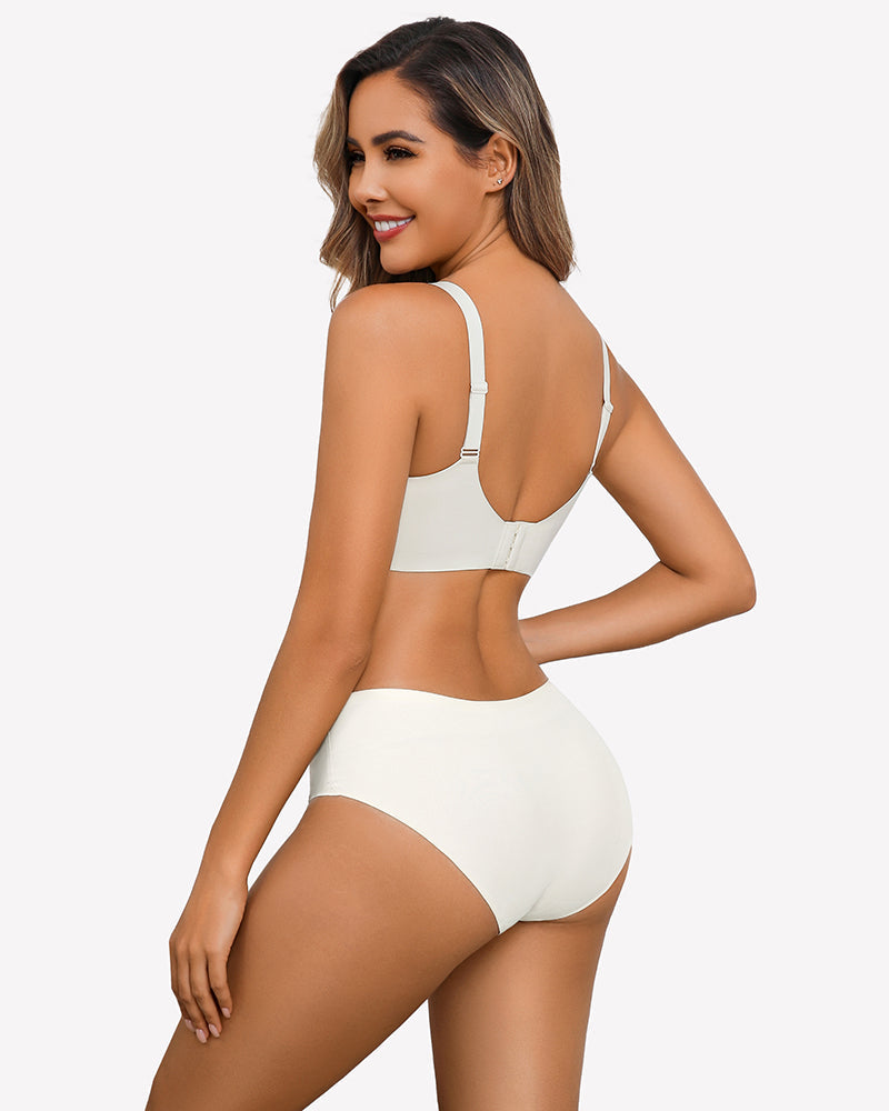 Lace Full Coverage Wireless Padded Seamless Bra