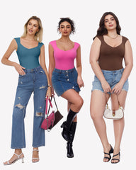 Seamless Tank Top Thong Body Suit