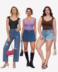 Seamless Tank Top Thong Body Suit