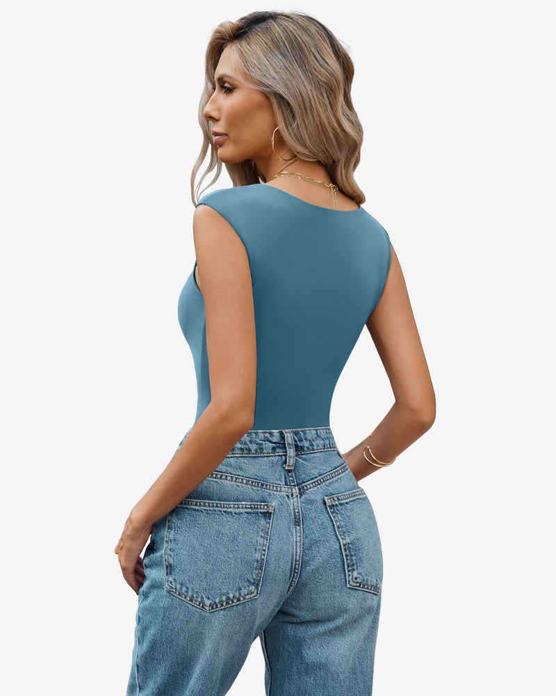 Seamless Tank Top Thong Body Suit