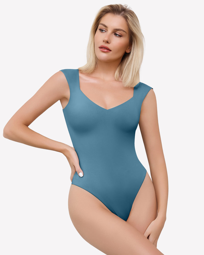 Seamless Tank Top Thong Body Suit