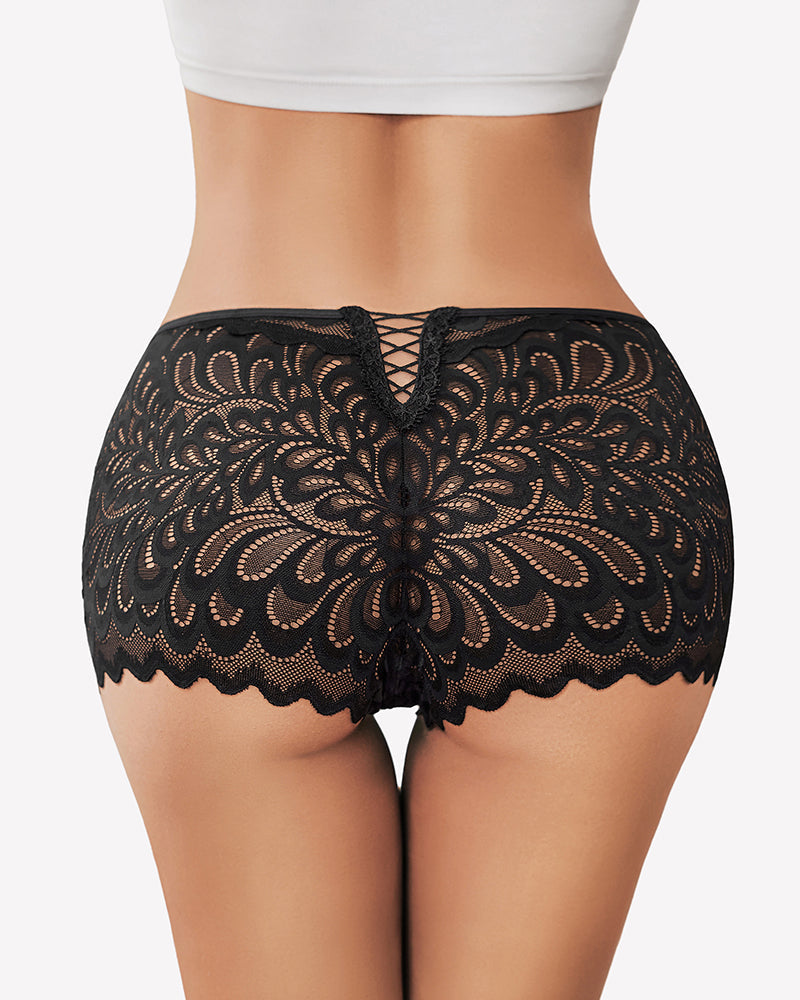 Boyshorts Panties Lace Boxer Briefs