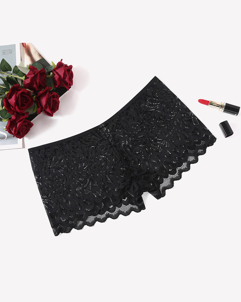 Boyshorts Panties Lace Boxer Briefs