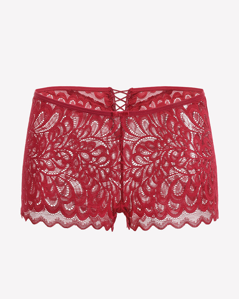 Boyshorts Panties Lace Boxer Briefs
