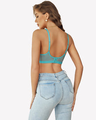 Sheer Lace Unlined Push Up Bras