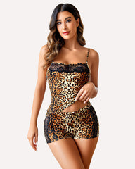 Leopard Lace Pajamas Set