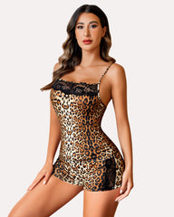 Leopard Lace Pajamas Set