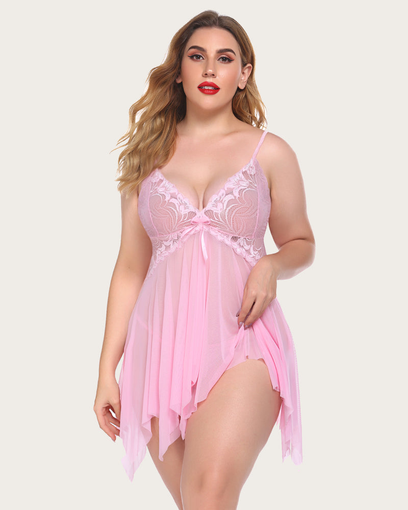 Plus Size Lace Fairy Lingerie Outfits