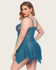 Lace Babydoll Outfits Plus Size Langeray