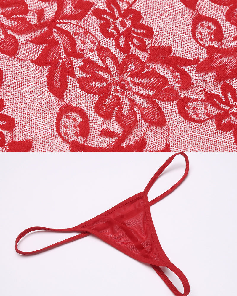 Christmas Santa Lingerie Teddy