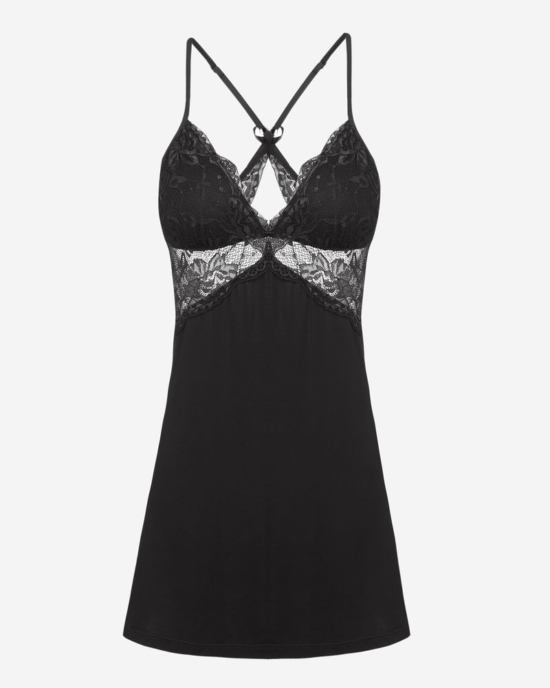 Lace Leopard Chemise Lingerie