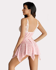 Leopard Print Front Closure Babydoll