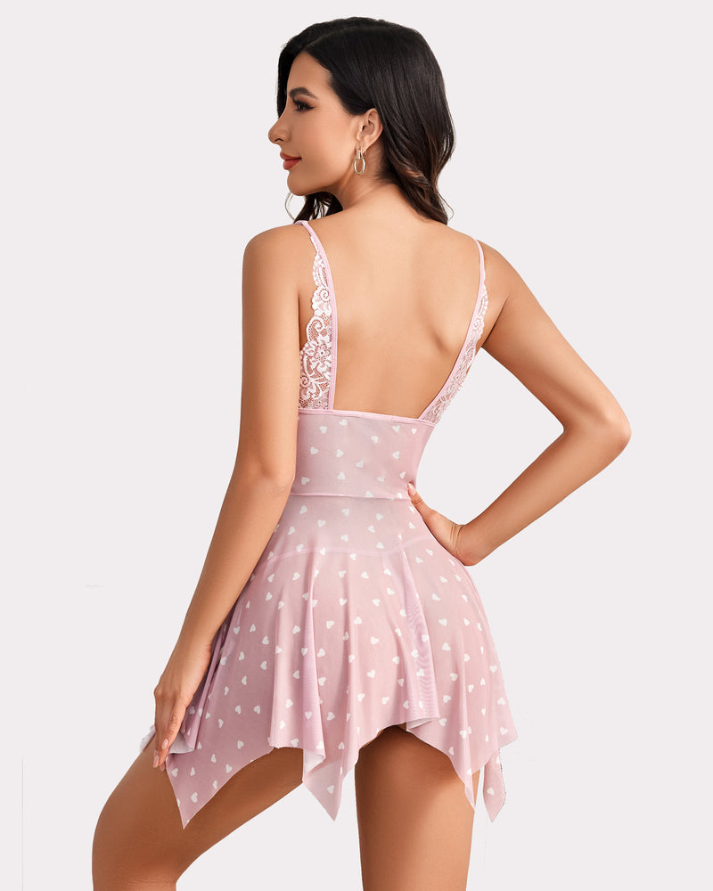 Christmas Front Closure Babydoll