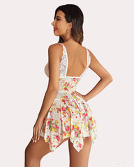 Leopard Print Front Closure Babydoll