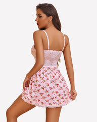 Lace V-Neck Full Slip Dress