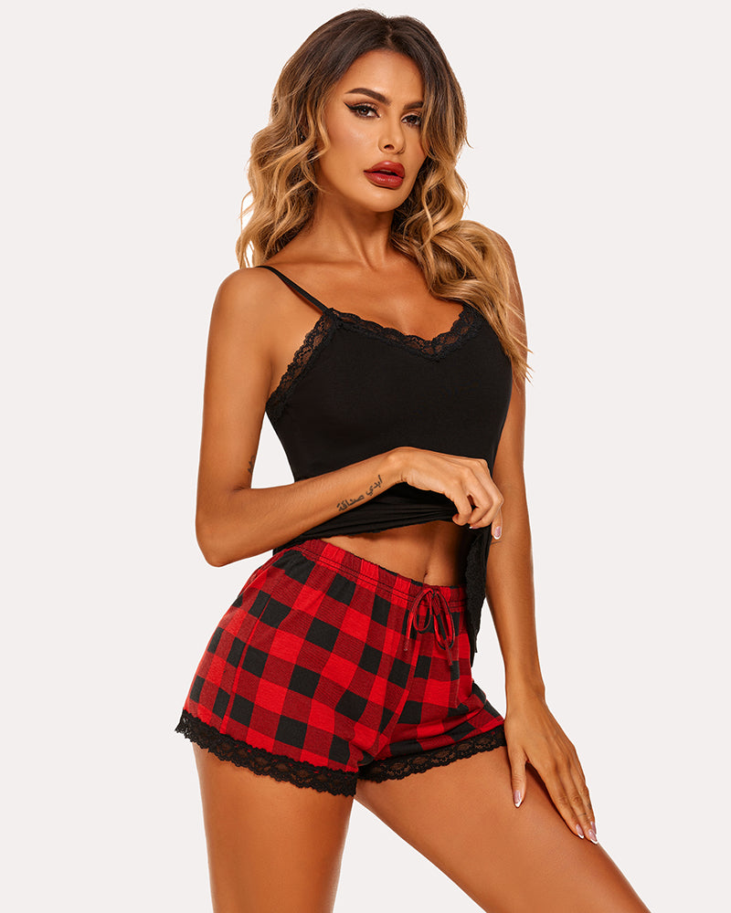 Leopard Print Cami Pajama Set
