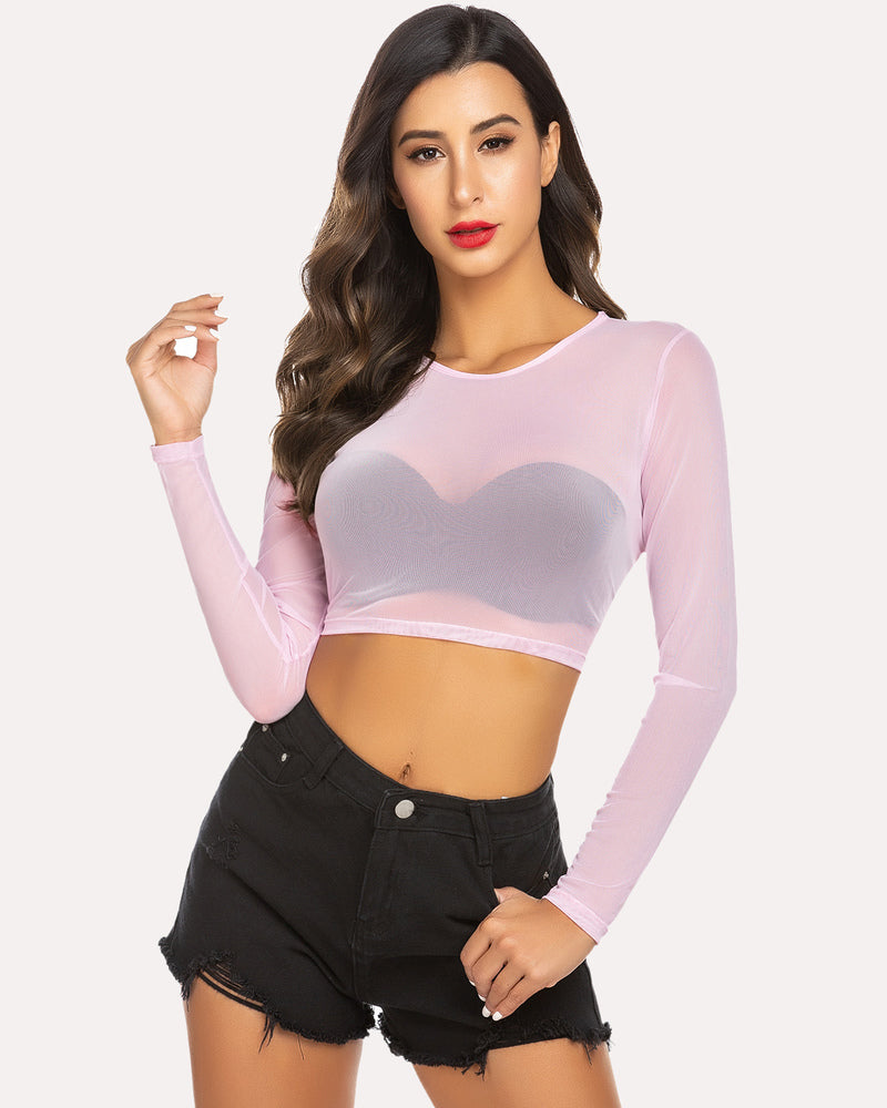 FMesh Sheer Crop Top