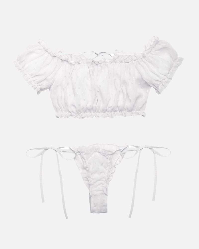 Mesh Bra and Panty Lingerie Set