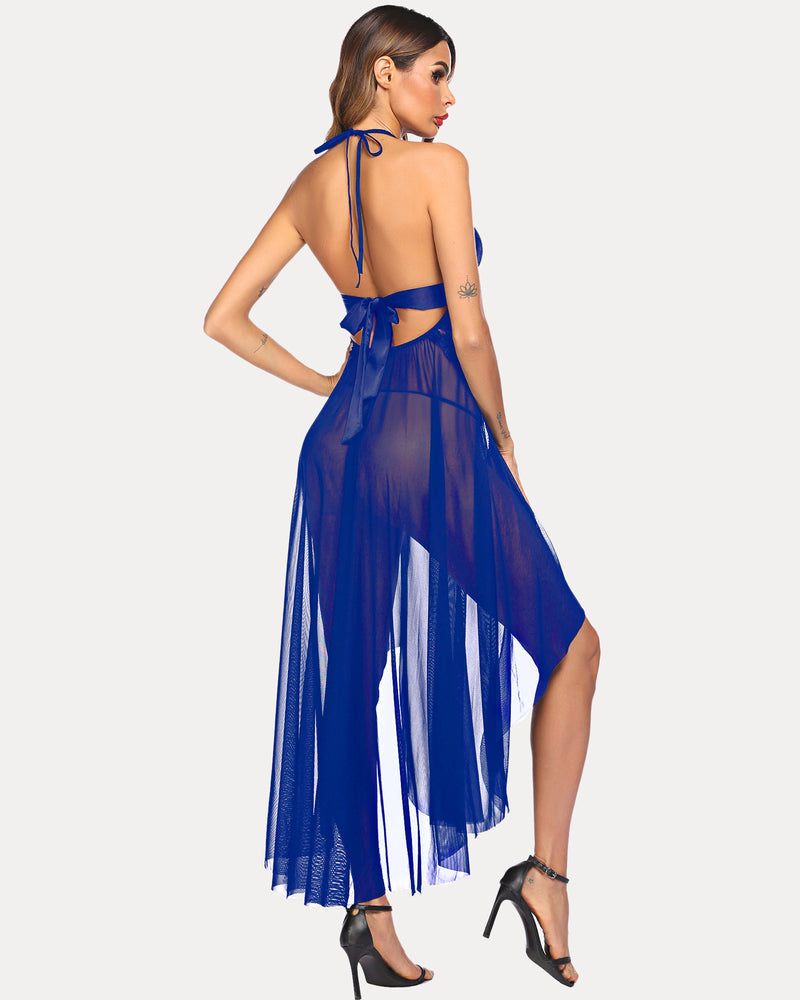 Christmas Mosaic Lace Mesh Dress