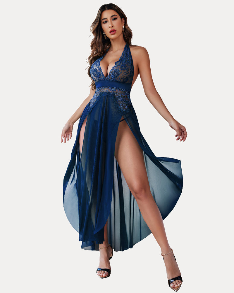 Christmas Mosaic Lace Mesh Dress