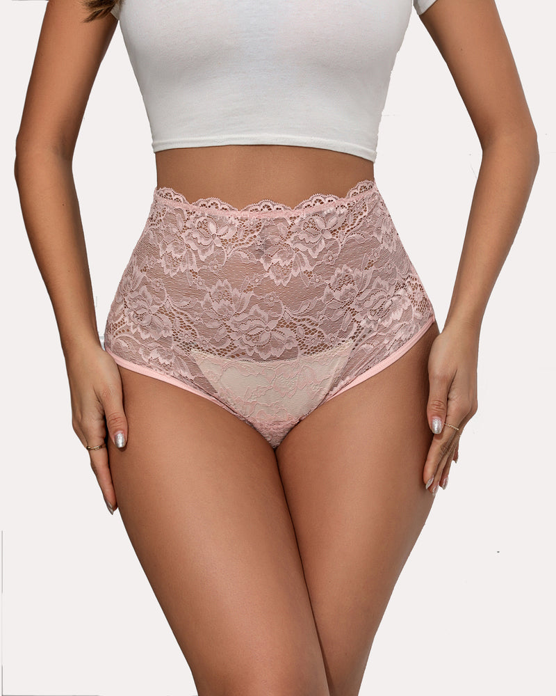 2/4 Pack Invisible Lace Full Coverage Panties