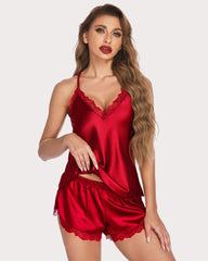 FPrint Satin Pajamas Set