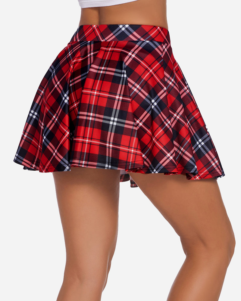Plaid Skirts High Waist A Line Skirt