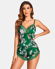Christmas Satin Pajamas Set