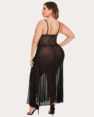Christmas Plus Size Side Slits Dresses